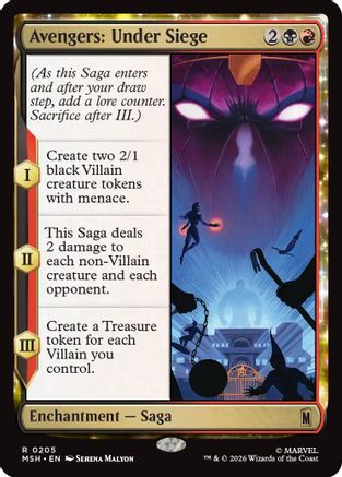 Image of Avengers: Under Siege (MSH-205) - Marvel Super Heroes Foil