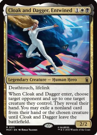 Image of Cloak and Dagger, Entwined (MSH-211) - Marvel Super Heroes