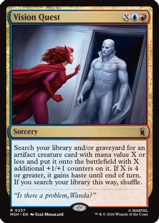 Image of Vision Quest (MSH-237) - Marvel Super Heroes Foil