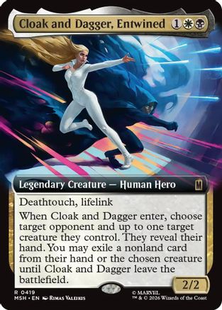 Image of Cloak and Dagger, Entwined (Extended Art) (MSH-419) - Marvel Super Heroes Foil