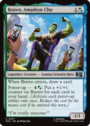Image of Brawn, Amadeus Cho (MSH-567) - Marvel Super Heroes Foil