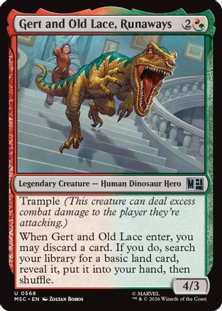 Image of Gert and Old Lace, Runaways (MSH-568) - Marvel Super Heroes Foil