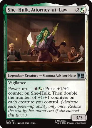Image of She-Hulk, Attorney-at-Law (MSH-745) - Marvel Super Heroes Foil