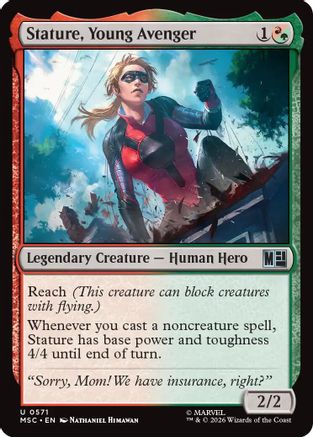 Image of Stature, Young Avenger (MSH-571) - Marvel Super Heroes Foil