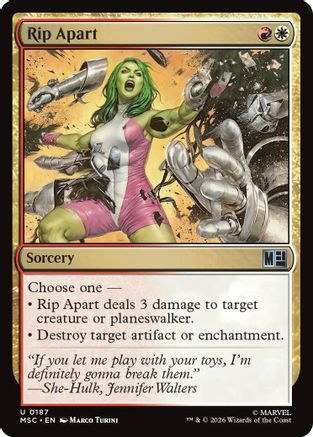 Image of Rip Apart (MSC-187) - Commander: Marvel Super Heroes Foil