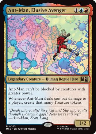 Image of Ant-Man, Elusive Avenger (Surge Foil) (MSC-073) - Commander: Marvel Super Heroes Foil