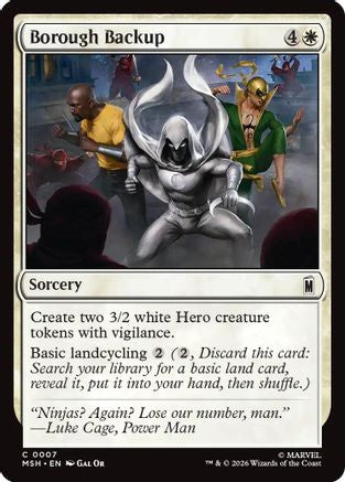 Image of Borough Backup (MSH-007) - Marvel Super Heroes