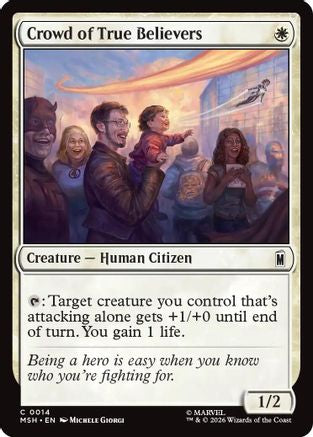 Image of Crowd of True Believers (MSH-014) - Marvel Super Heroes Foil