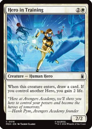Image of Hero in Training (MSH-016) - Marvel Super Heroes Foil