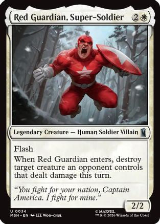 Image of Red Guardian, Super-Soldier (MSH-034) - Marvel Super Heroes