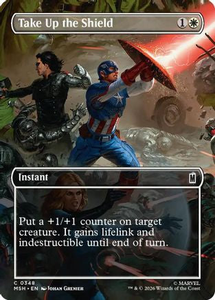 Image of Take Up the Shield (Borderless) (MSH-348) - Marvel Super Heroes