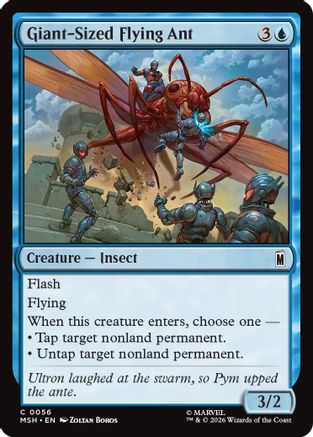 Image of Giant-Sized Flying Ant (MSH-056) - Marvel Super Heroes Foil