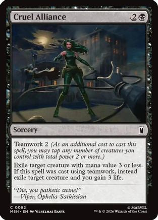 Image of Cruel Alliance (MSH-092) - Marvel Super Heroes