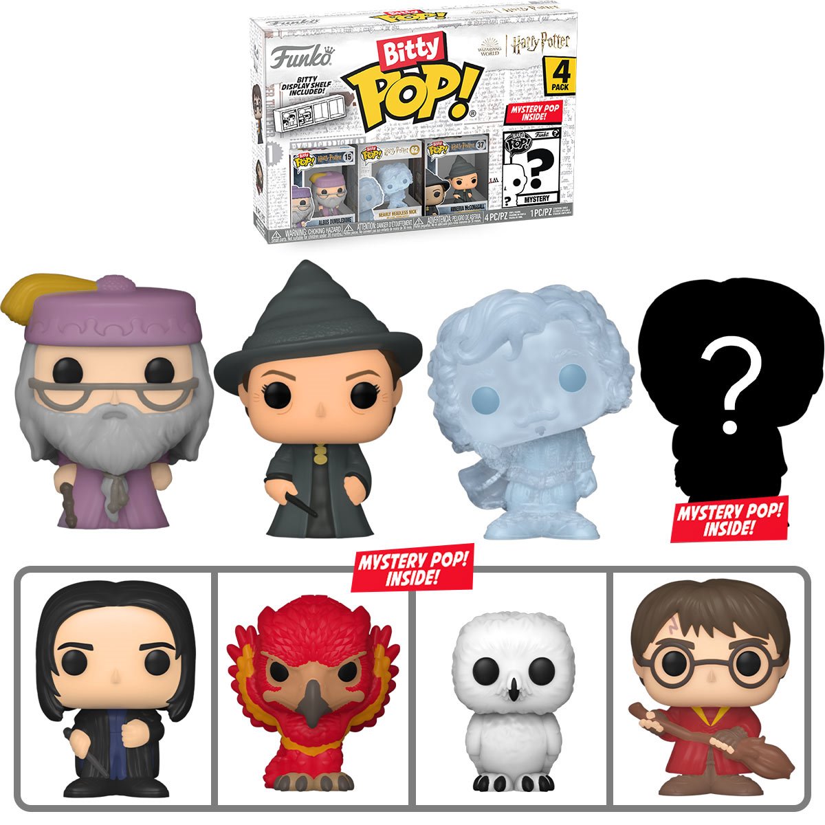 Image of Harry Potter Dumbledore Funko Bitty Pop! Mini-Figure 4-Pack
