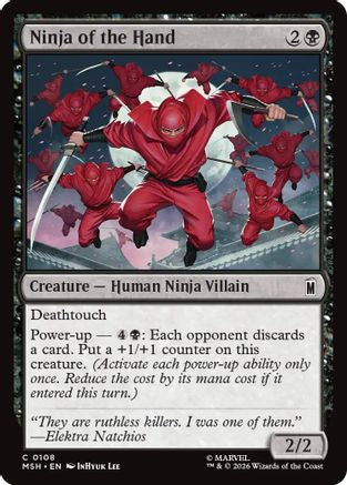 Image of Ninja of the Hand (MSH-108) - Marvel Super Heroes