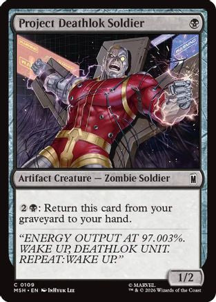 Image of Project Deathlok Soldier (MSH-109) - Marvel Super Heroes Foil