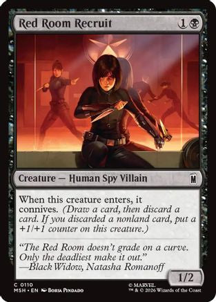 Image of Red Room Recruit (MSH-110) - Marvel Super Heroes Foil