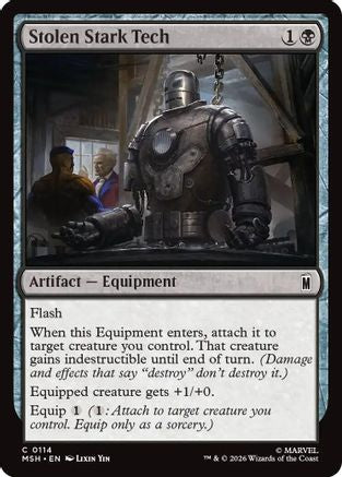 Image of Stolen Stark Tech (MSH-114) - Marvel Super Heroes Foil