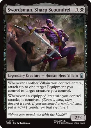 Image of Swordsman, Sharp Scoundrel (MSH-116) - Marvel Super Heroes Foil