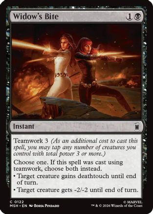 Image of Widow's Bite (MSH-122) - Marvel Super Heroes Foil