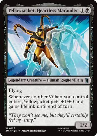 Image of Yellowjacket, Heartless Marauder (MSH-123) - Marvel Super Heroes Foil