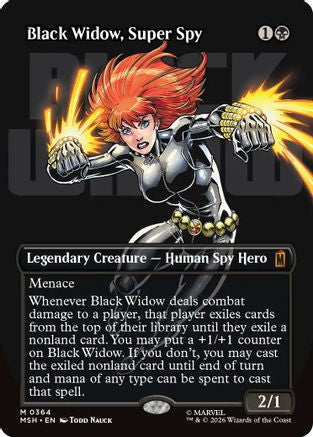 Image of Black Widow, Super Spy (Borderless) (0364) (MSH-364) - Marvel Super Heroes