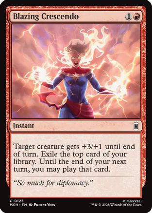 Image of Blazing Crescendo (MSH-125) - Marvel Super Heroes