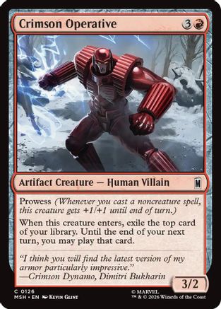 Image of Crimson Operative (MSH-126) - Marvel Super Heroes