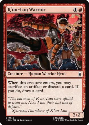 Image of K'un-Lun Warrior (MSH-140) - Marvel Super Heroes