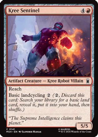 Image of Kree Sentinel (MSH-141) - Marvel Super Heroes Foil