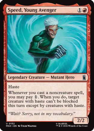 Image of Speed, Young Avenger (MSH-152) - Marvel Super Heroes Foil