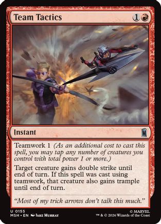 Image of Team Tactics (MSH-155) - Marvel Super Heroes Foil