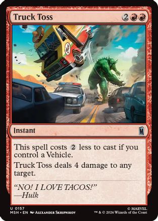 Image of Truck Toss (MSH-157) - Marvel Super Heroes Foil