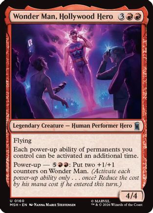 Image of Wonder Man, Hollywood Hero (MSH-160) - Marvel Super Heroes