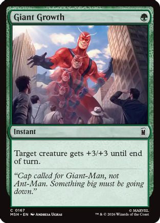 Image of Giant Growth (MSH-167) - Marvel Super Heroes Foil