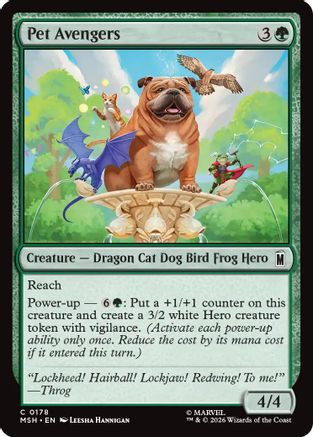 Image of Pet Avengers (MSH-178) - Marvel Super Heroes Foil