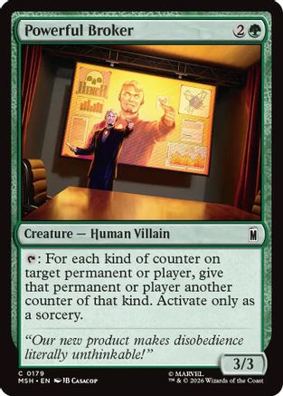 Image of Powerful Broker (MSH-179) - Marvel Super Heroes Foil