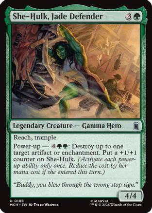 Image of She-Hulk, Jade Defender (MSH-188) - Marvel Super Heroes