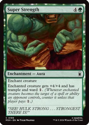 Image of Super Strength (MSH-189) - Marvel Super Heroes Foil