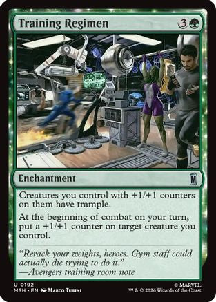 Image of Training Regimen (MSH-192) - Marvel Super Heroes Foil