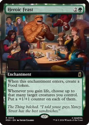 Image of Heroic Feast (Extended Art) (MSH-414) - Marvel Super Heroes