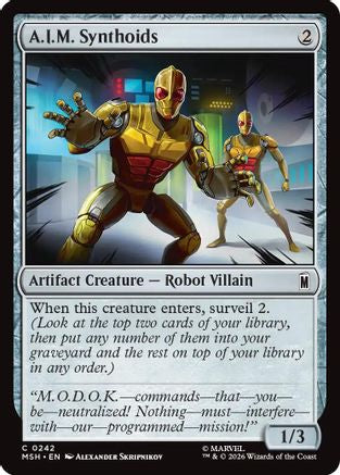 Image of A.I.M. Synthoids (MSH-242) - Marvel Super Heroes Foil