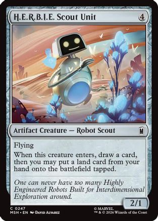 Image of H.E.R.B.I.E. Scout Unit (MSH-247) - Marvel Super Heroes Foil