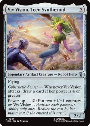 Image of Viv Vision, Teen Synthezoid (MSH-256) - Marvel Super Heroes Foil