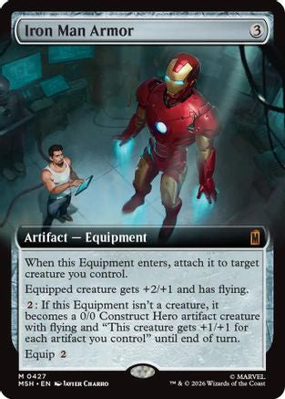 Image of Iron Man Armor (Extended Art) (MSH-427) - Marvel Super Heroes Foil