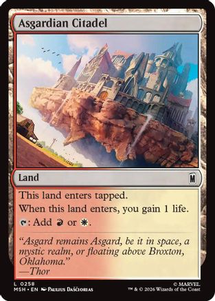 Image of Asgardian Citadel (MSH-258) - Marvel Super Heroes Foil