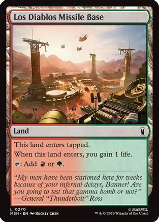 Image of Los Diablos Missile Base (MSH-270) - Marvel Super Heroes