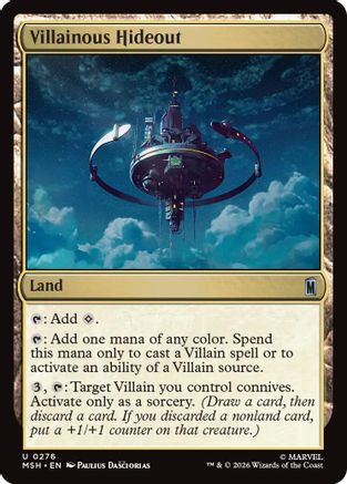 Image of Villainous Hideout (MSH-276) - Marvel Super Heroes Foil