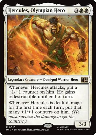 Image of Hercules, Olympian Hero (MSC-016) - Commander: Marvel Super Heroes