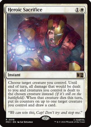 Image of Heroic Sacrifice (MSC-018) - Commander: Marvel Super Heroes